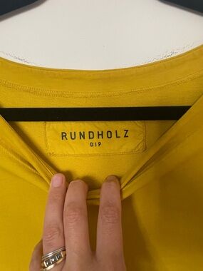 Rundholz Dip Women's balloon Midi Dress in Yellow